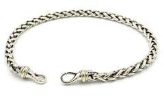 David Yurman Two Tone Wheat Chain Necklace