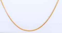 Popular Yellow Gold Snake Chain Necklace