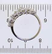 Sterling Silver Marquise And Round Crystal Band