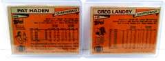 2 Topps 1982 QB Greats