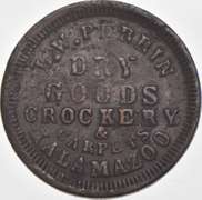 1863 L. W. Perrin Civil War Token R-4 530G