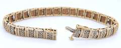 Powerful Diamond Bracelet in Yellow Gold