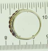 Sterling Silver Ruby Color band