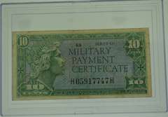 United States Military Payment Certificates Collection included 5C, 10C, 25C, 50C, $1
