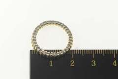 10K Yellow Gold 0.54 Ctw Diamond Circle Classic Round Pendant