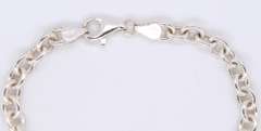 Sterling Silver Italian Fancy Link Bracelet