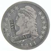 1811 Capped Bust Half Dollar 0.111 Counterstamped Rivers Brunk R344