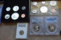 Estate Lot Of Various Coins.