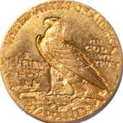 1929 US $2 1/2 Dollar Indian