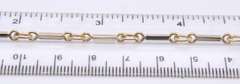 Fancy Yellow Gold Bar Link Bracelet