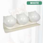 Cat Elevated Bowl with Raised Stand & Three Feeders
