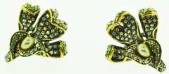 Heidi Daus Fancy Crystal Floral Earrings