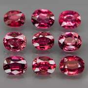 6.28ct premium cherry pink Rhodolite Garnet set