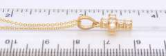 Dazzling Yellow Gold Diamond Cross Pendant on Chain