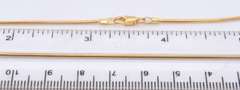Popular Yellow Gold Snake Chain Necklace