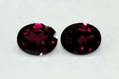 Juicy Natural Rhodolite Pair