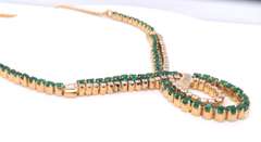 Optimal 18kt Emerald and Diamond Loop Necklace