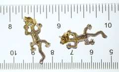 Sterling Silver Lizard Post Earrings