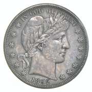1892-S Barber Half Dollar