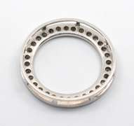 Popular White Gold Diamond Circle Pendant