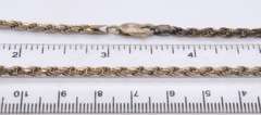 Vintage Sterling Silver Rope Chain Necklace