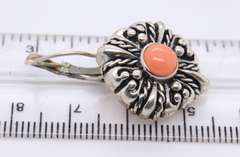 Vintage Sterling Silver Gemstone Earrings with Matching Pendant