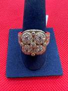UNISEX 14K YELLOW GOLD RING WITH 4.5 CARATS IN DIAMOND