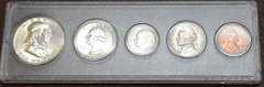 Set Of Uncirculated 1954 Coins, All Except The Cent Are Philadelphia. The Cent Is Denver.