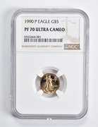 PF70 UCAM 1990-P $5 American Gold Eagle 1/10 Oz. .999 Fine Gold NGC