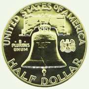 1961 Benjamin Franklin Half Dollar 50C US Coin