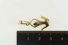 14K Yellow Gold Feminine Figure Fertility Motherhood Energy Pendant