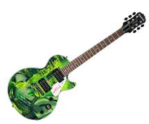 Billie Eilish Signed Gibson Epiphone Les Paul Photo Graphics Guitar ACOA