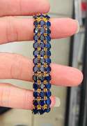 14kt Yellow Gold & Blue Sapphire Bracelet- 43.0 Carats!