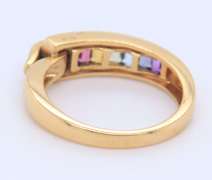 Fabulous 18kt Multi Gemstone Band
