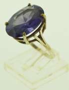 Sterling silver Purple Topaz Oval Ring