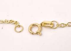 Creative Circle Rings Necklace in 14K Yellow Gold