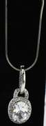 Sterling Silver CZ Necklace