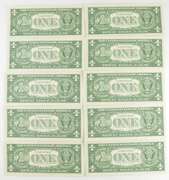 Lot (13) 1969 $1 Federal Reserve Notes - Courtesy Signed