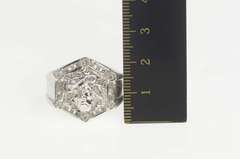 14K White Gold 0.50 Ctw Diamond Jesus Christ Crown of Thorns Ring