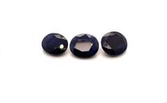 Trio of Blue Sapphire Gemstones +24ctw.