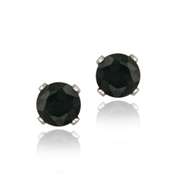 Sterling Silver 1.2ct Sapphire Stud Earrings, 5mm