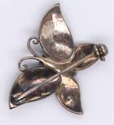Vintage Sterling Silver Marcasite Butterfly Brooch