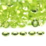 Real 12.60ct untreated apple green Peridot set