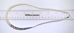 Italian JCM Reversable Herringbone Chain Necklace