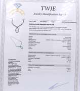 Optimal 18kt Emerald and Diamond Loop Necklace