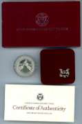 1988 Proof Olympic Silver Dollar with Box/CoA