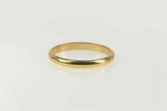 14K Yellow Gold 2.5mm Rounded Classic Wedding Band Ring