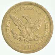 1843 $2.50 Liberty Head Gold Quarter Eagle