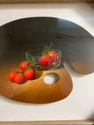 Beautiful Still Life on Artist Palette Leon Olmo Cherry Tomato Still Life on Artist Palette