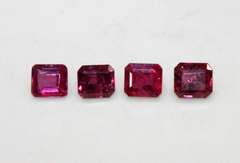 Natural Ruby - Lot of 4